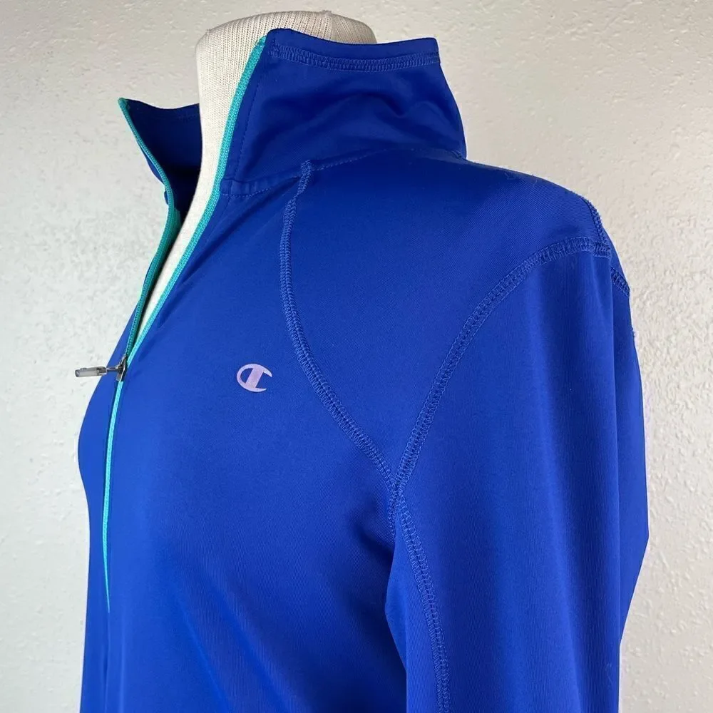Champion Double Dry Full Zip Jacket Size L EUC